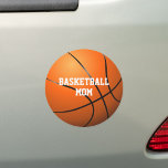 Persoonlijke naam Basketball Ma Automagneet<br><div class="desc">Basketball bumper sticker magnet die met naam kan worden gepersonaliseerd. Ontworpen door: Thisnotme©</div>