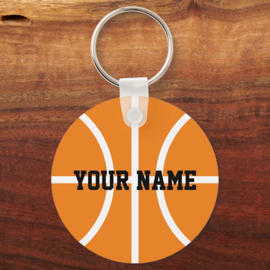 Persoonlijke naam basketball speler sleutelhangers (Voorkant)