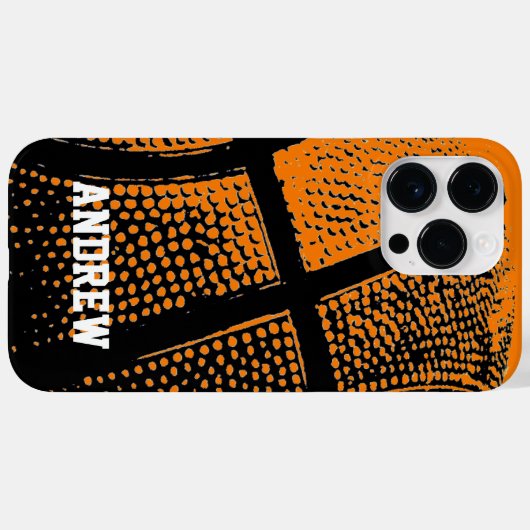 Persoonlijke naam  basketbalsport Case-Mate iPhone case (Achterkant (horizontaal))