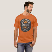 Persoonlijke naam BBQ T-shirt (Voorkant volledig)
