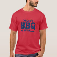 Persoonlijke naam BBQ t shirt voor coole jongens