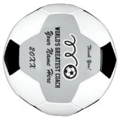 Persoonlijke naam bedankt coach voetbal (Gedraaid)