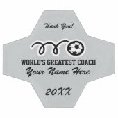 Persoonlijke naam bedankt coach voetbal (Enkel)