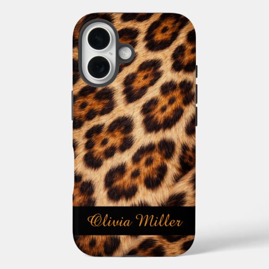 Persoonlijke naam Bengaalse kattenprint Case-Mate iPhone Case (Achterkant)