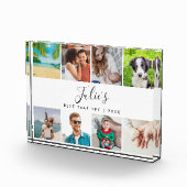 Persoonlijke naam Beste jaar, maar Collage 8 Fotoblokken (Rechts)