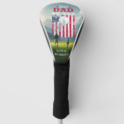 Persoonlijke naam Beste vader door Par Golfheadcover (Voorkant)