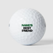 Persoonlijke naam beste vriend grappig golfballen (Voorkant)