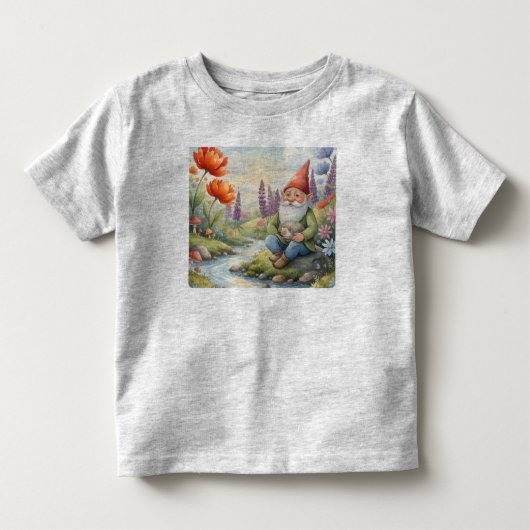 Persoonlijke naam betoverd bos peuter shirt (Voorkant)