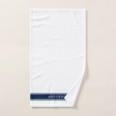 Persoonlijke naam Bewerkbare kleurenstreepjes Bad Handdoek (Handdoek)