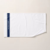 Persoonlijke naam Bewerkbare kleurenstreepjes Bad Handdoek (Handdoek)