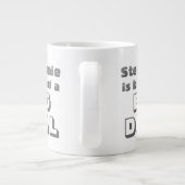 Persoonlijke naam Big Deal Funny Coffee Jumbo Mok (Achterkant)