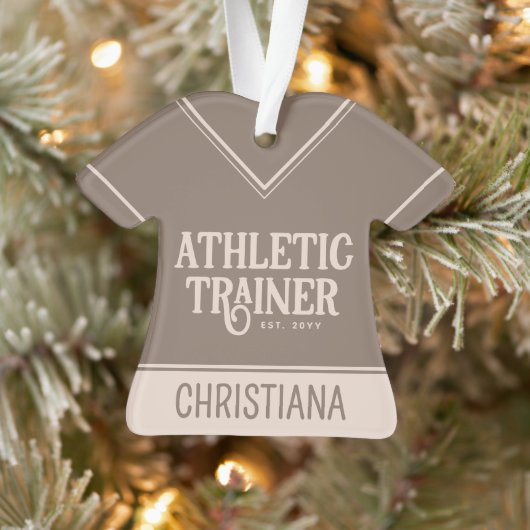 Persoonlijke naam bij Athletic Trainer Afstuderen Ornament (Boom)