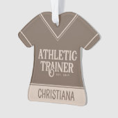 Persoonlijke naam bij Athletic Trainer Afstuderen Ornament (voorkant)