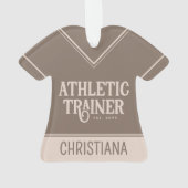 Persoonlijke naam bij Athletic Trainer Afstuderen Ornament (achterkant)