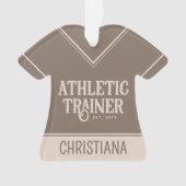 Persoonlijke naam bij Athletic Trainer Afstuderen Ornament (voorkant)