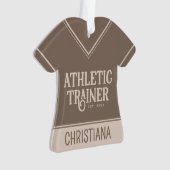 Persoonlijke naam bij Athletic Trainer Afstuderen Ornament (voorkant)