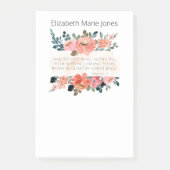 Persoonlijke naam Bijbel Verse Notitieblok Post-it® Notes (Voorkant)