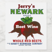 Persoonlijke naam Bijenwijn Canning Newark Wijn Etiket (Enkel label)