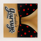 Persoonlijke naam Bikini Babe Girl Man Cave Garage Legpuzzel (Horizontaal)