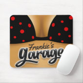 Persoonlijke naam Bikini Babe Girl Man Cave Garage Muismat (Met muis)