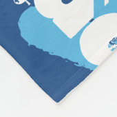 Persoonlijke naam Blauwe Groene Subway Art Fleece Deken (Hoek)