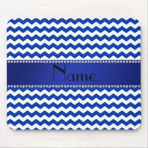 Persoonlijke naam blauwe vindiamanten muismat