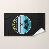 Persoonlijke naam Blauwgroen Blue Pickleball Paddl Handdoek (Handdoek)