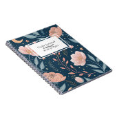 Persoonlijke naam Bloemige BOHO Dagboek/ Notitieboek (Rechterzijde)