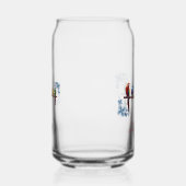 Persoonlijke naam bloemrijke vogels  blikvorm glas (Rechts)