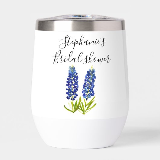 Persoonlijke naam Bluebonnets Floral Vrijgezellenf (Voorkant)