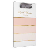Persoonlijke naam Blush Pink Gold Klembord (Rechts)