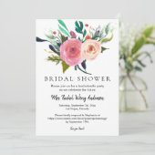 Persoonlijke naam Boho Bouquet Vrijgezellenfeest F Kaart (Staand voorkant)