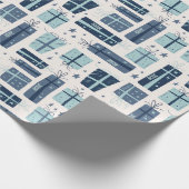 Persoonlijke naam Boho Cadeaus Pattern Kerstmis Cadeaupapier (Hoek)