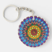 Persoonlijke naam Boho Mandala Vlinder Sleutelhang Sleutelhanger (Voorkant)