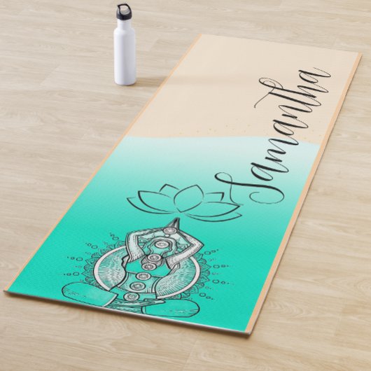 Persoonlijke naam boho meditatie yogamat