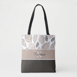 Persoonlijke naam boodschappentas tote bag