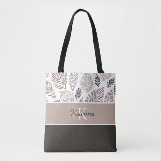 Persoonlijke naam boodschappentas tote bag (Voorkant)