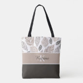 Persoonlijke naam boodschappentas tote bag (Achterkant)