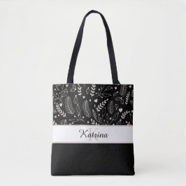 Persoonlijke naam boodschappentas tote bag