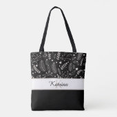 Persoonlijke naam boodschappentas tote bag (Achterkant)