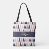 Persoonlijke naam boodschappentas tote bag (Achterkant)