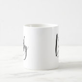 Persoonlijke naam Boss Lady Logo Coffee Mok (Center)