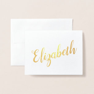 Persoonlijke naam   Bridesmaid Stationery Folie Kaarten
