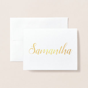 Persoonlijke naam   Bridesmaid Stationery Samantha Folie Kaarten