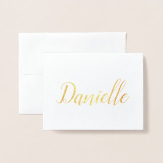 Persoonlijke naam | Bruidsmeisje | Danielle Folie Kaarten