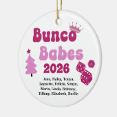Persoonlijke Naam Bunco Babes Ornament (Links)