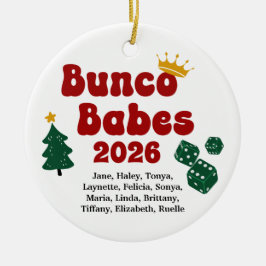 Persoonlijke Naam Bunco Babes Ornament