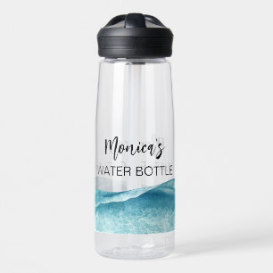Persoonlijke naam cadeau met monogram waterfles