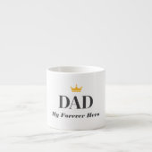 Persoonlijke naam cadeau voor vader  espresso kop (Voorkant)