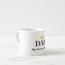 Persoonlijke naam cadeau voor vader espresso kop